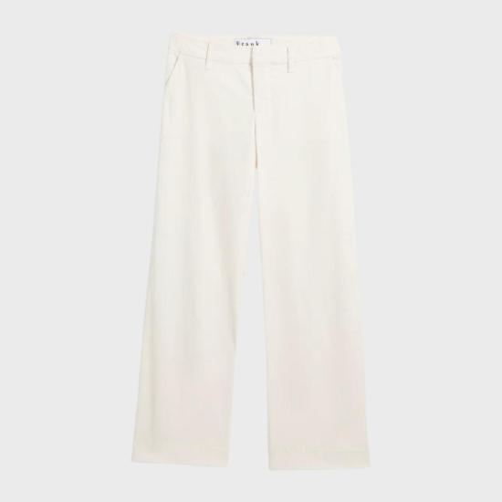  프랭크 앤 에일린 데님 팬츠 프랭크 앤 아일린 웨스트포트 이탈리안 와이드 레그 치노 진 1984 워시드 블루/초크/네이비 - FRANK & EILEEN