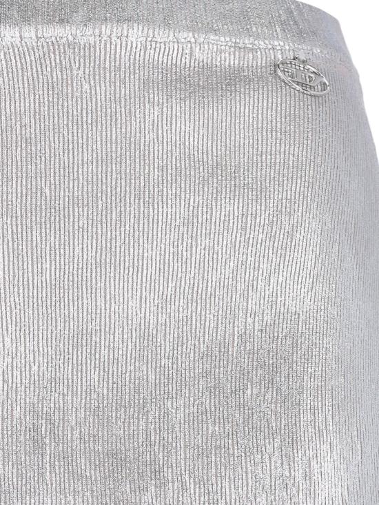  디젤 숏 스커트 플레어 미니 스커트 M 이시 실버 - DIESEL