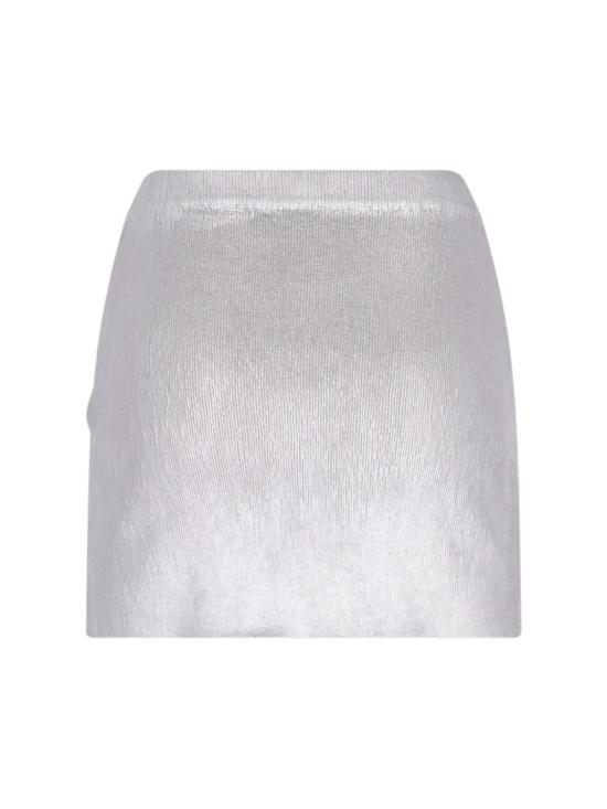  디젤 숏 스커트 플레어 미니 스커트 M 이시 실버 - DIESEL