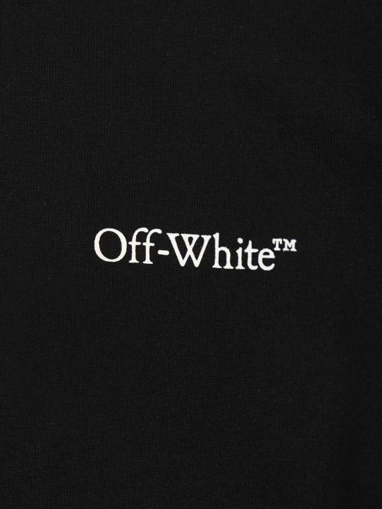  오프화이트 반팔 티셔츠 하프 애로우 티셔츠 블랙 - OFF WHITE