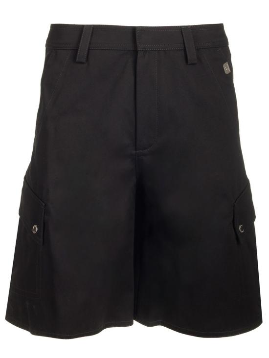  오프화이트 숏팬츠 카고 반바지 블랙