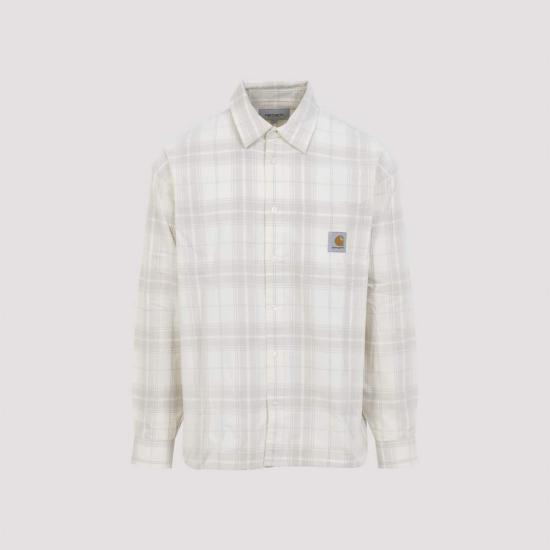  칼하트 긴팔 셔츠 카하트 윌버 체크 긴팔 셔츠 (윌버 체크 내추럴)