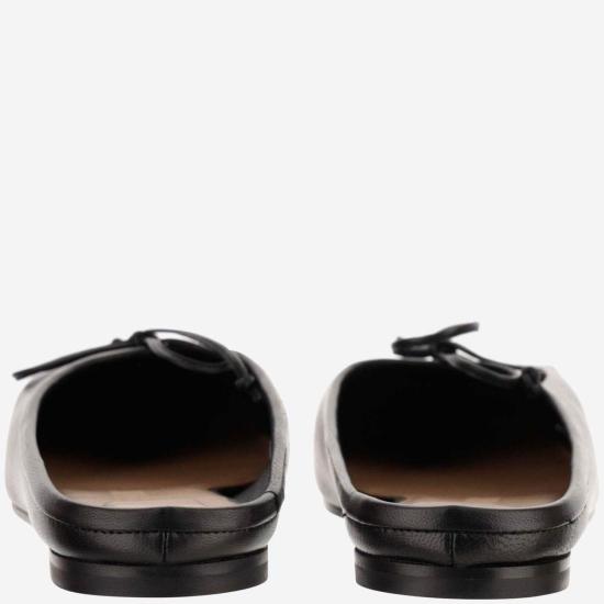  자크뮈스 플랫 슈즈 레 뮬 플라테 발레 플랫 블랙 - JACQUEMUS