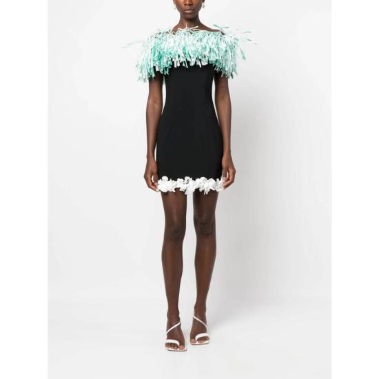  푸찌 숏 원피스 푸치 드레스 블랙/그린 - PUCCI