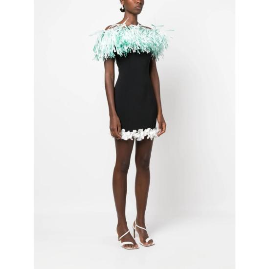  푸찌 숏 원피스 푸치 드레스 블랙/그린 - PUCCI