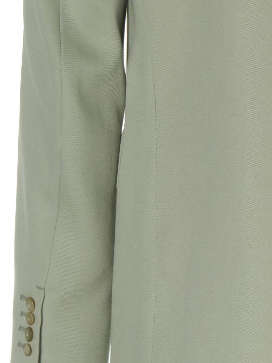  랑방 수트 자켓 싱글 브레스트 울 블레이저 세이지 - LANVIN