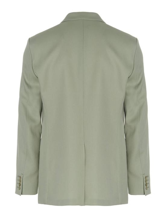  랑방 수트 자켓 싱글 브레스트 울 블레이저 세이지 - LANVIN