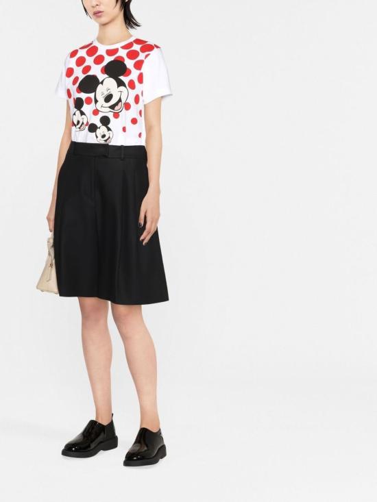  꼼데가르송 반팔 티셔츠 Comme Des Garçons 미키 마우스 프린트 T 셔츠 화이트 - COMME DES GARCONS