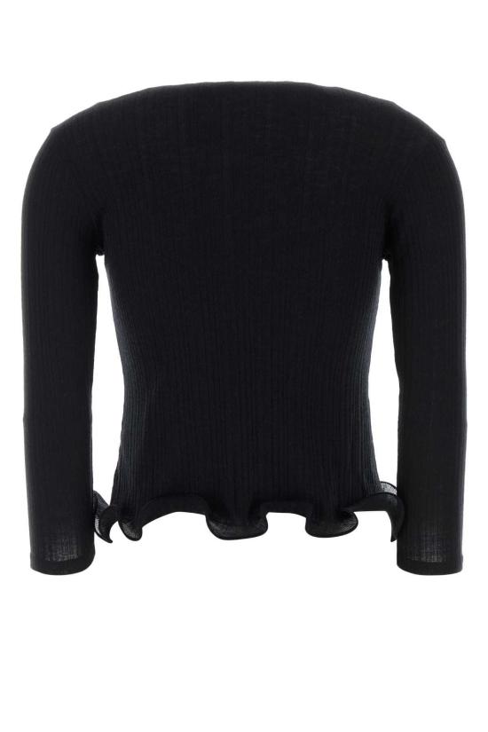  펜디 긴팔 티셔츠 울  블랙 - FENDI