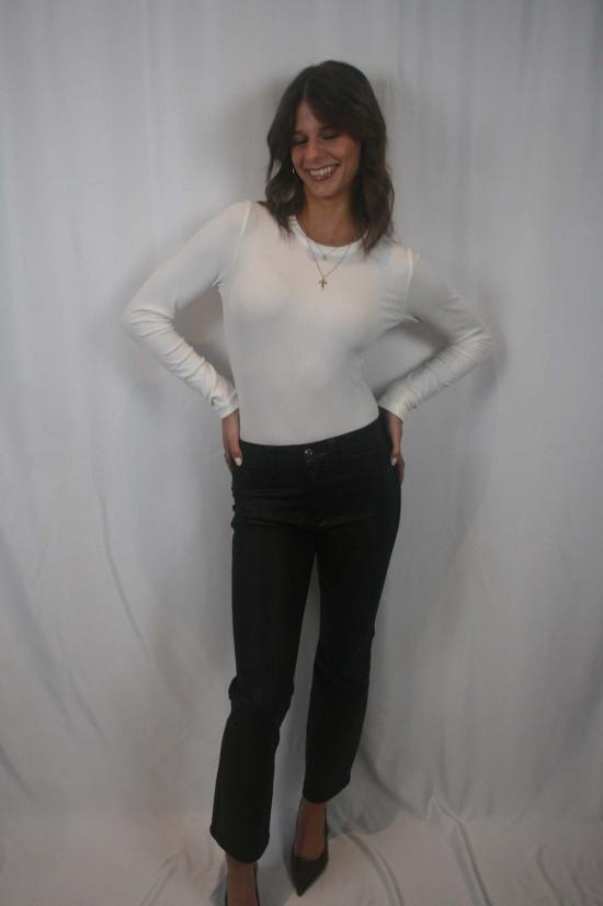  피스톨라 크롭 팬츠 레논 하이라이즈 크롭 부츠 팬츠 - PISTOLA