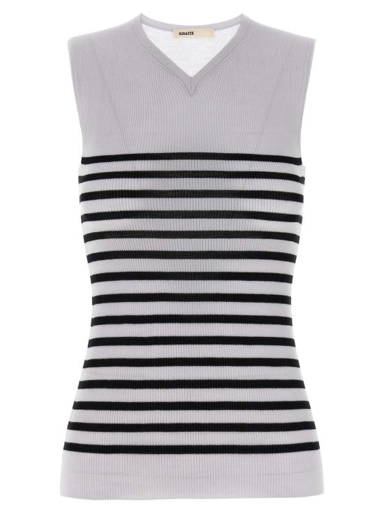  케이트 블라우스 Khaite Renato 탑 화이트/블랙