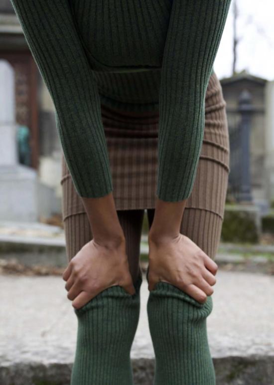  giu giu 스트레이트 팬츠 지우 지우 논나 팬츠 루트 - OTHER BRANDS