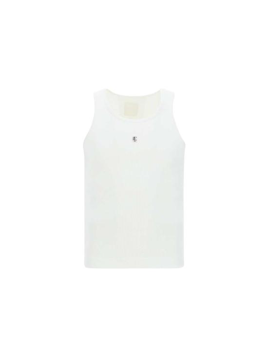  지방시 민소매 티셔츠 골지 탱크탑 화이트