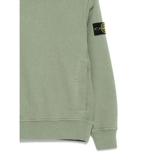  [키즈] 스톤 아일랜드 풀오버 키즈 스웨트셔츠 세이지 그린 - STONE ISLAND