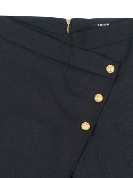  [키즈] 발망 트레이닝/조거 팬츠 아동용 검정색 바지 - BALMAIN