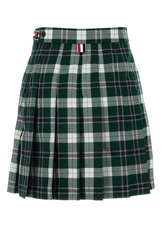  톰브라운 미디 스커트 톰 브라운 고나  다크 그린 - THOM BROWNE