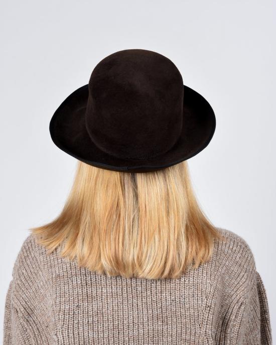  Brookes Boswell 모자 남녀공용 브룩스 보스웰 캐시  초콜릿 브라운 벨벳 펠트 - OTHER BRANDS