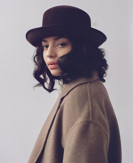  브룩스 보스웰 모자 남녀공용  캐시  초콜릿 브라운 벨벳 펠트 - BROOKES BOSWELL