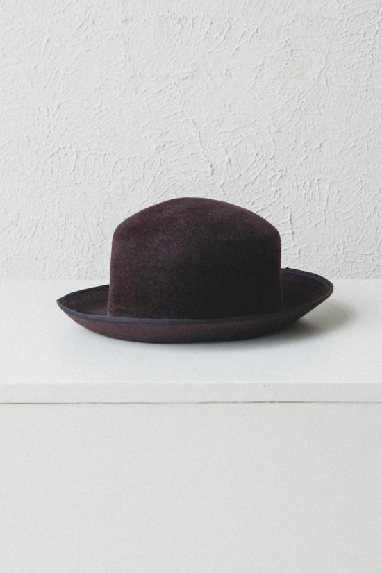  Brookes Boswell 모자 남녀공용 브룩스 보스웰 캐시  초콜릿 브라운 벨벳 펠트 - OTHER BRANDS