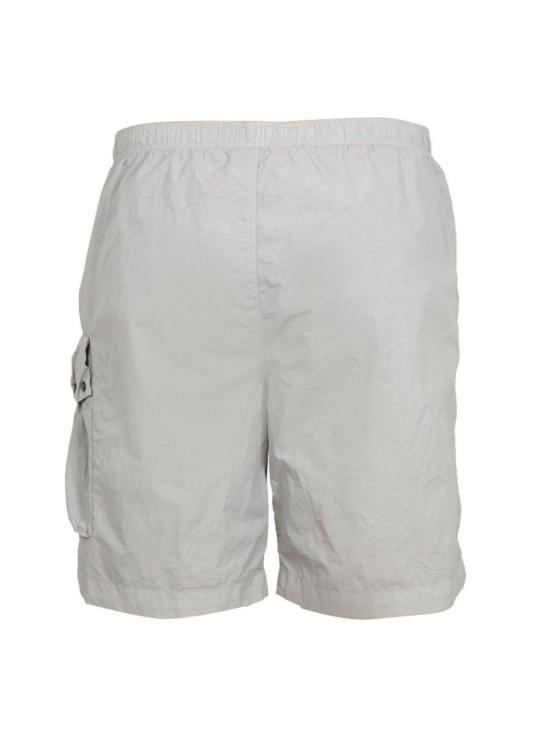  씨피 컴퍼니 스윔팬츠 C.P. 컴퍼니 렌즈 디테일 무릎 길이 수영 반바지 회색 - C.P. COMPANY