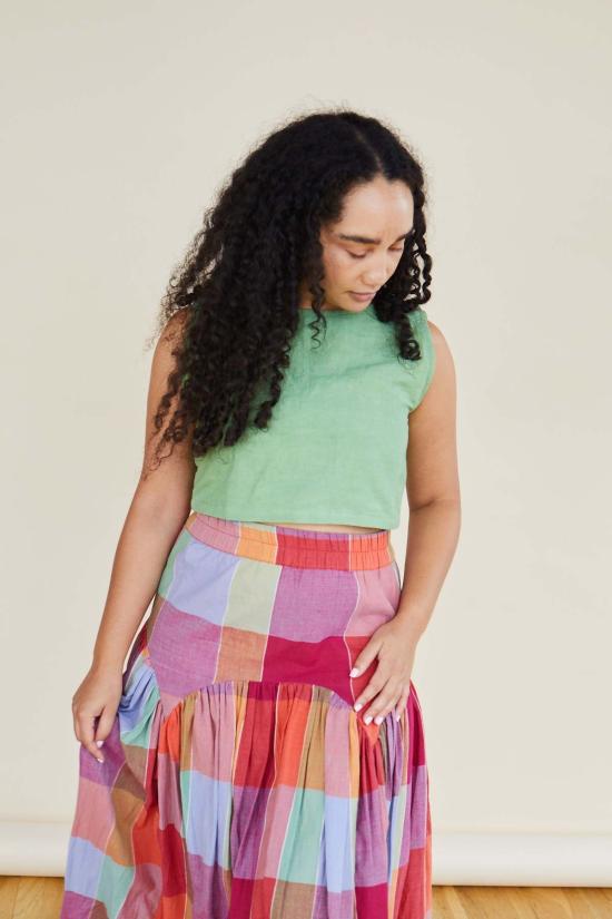  RUJUTA SHETH 롱 스커트 루주타 셰스 레일라 스커트 피크닉 체스 - OTHER BRANDS