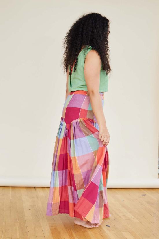  RUJUTA SHETH 롱 스커트 루주타 셰스 레일라 스커트 피크닉 체스 - OTHER BRANDS