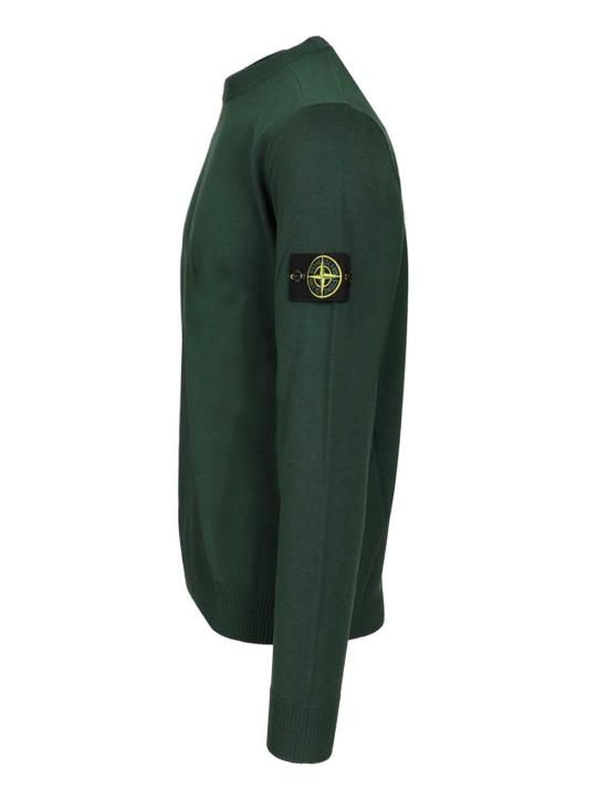  스톤 아일랜드 스웨터 크루넥  그린 - STONE ISLAND