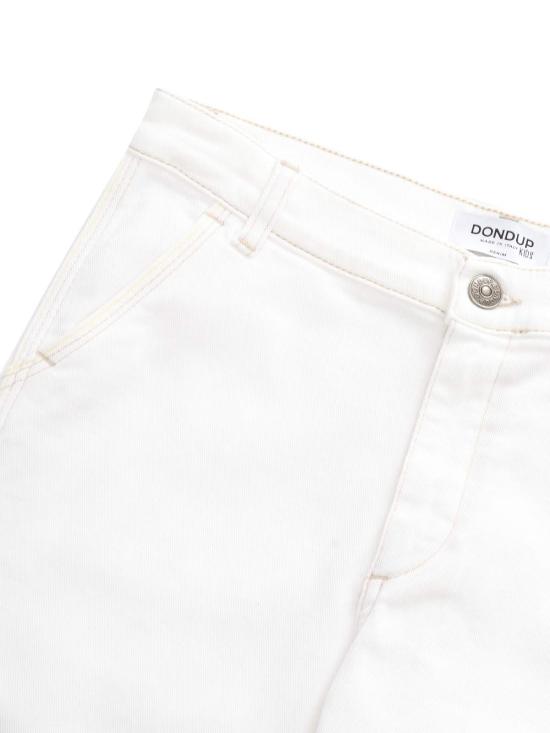  [키즈] 돈답 스트레이트 팬츠 키즈 돈업 그렉  화이트 - DONDUP