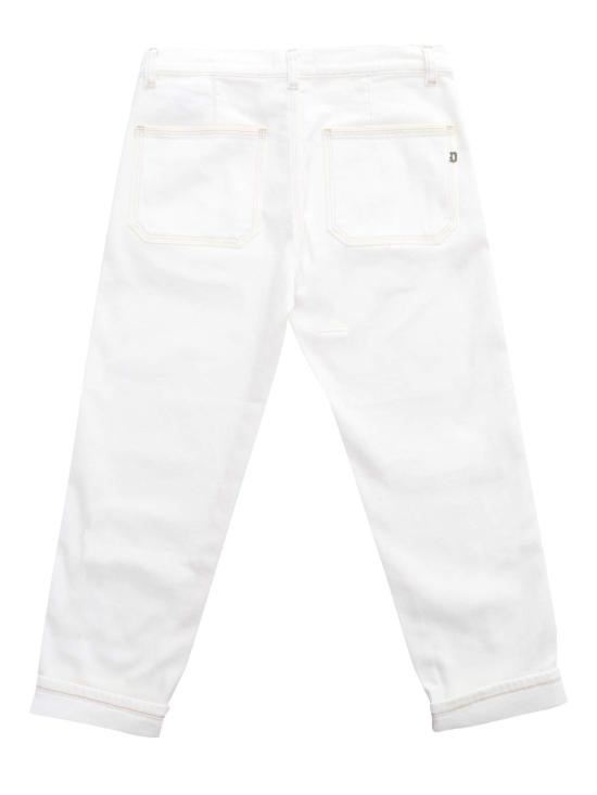  [키즈] 돈답 스트레이트 팬츠 키즈 돈업 그렉  화이트 - DONDUP