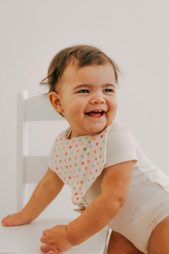  [키즈] Piper&Cloth 라운지 웨어 파이퍼앤클로스 하트 모양 쪽쪽이 턱받이 - OTHER BRANDS