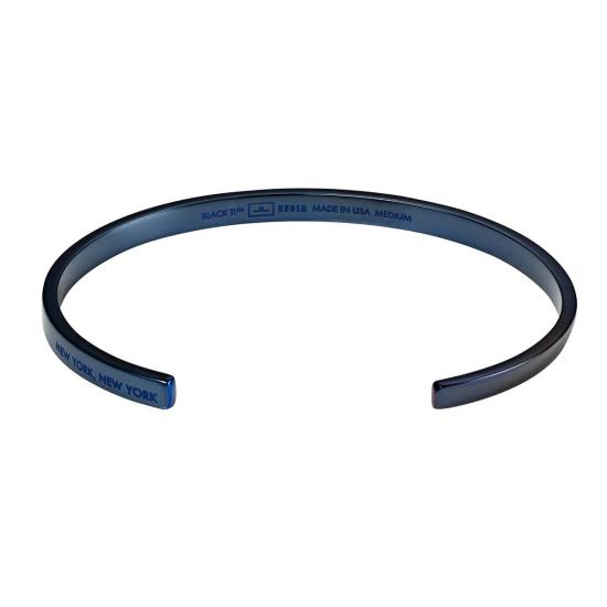  핸섬 브레이슬릿 핸드즘 뉴욕 커프 미드나잇 블루 티타늄