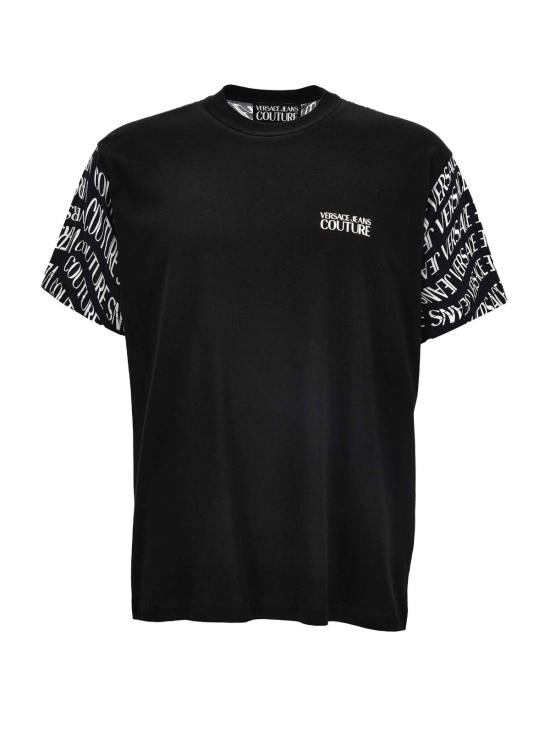  베르사체 반팔 티셔츠 진 쿠튀르 티셔츠 블랙