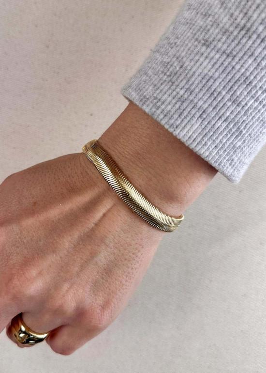  Rue Saint Paul 바디 주얼리 뱀 모양 체인 팔찌 8mm