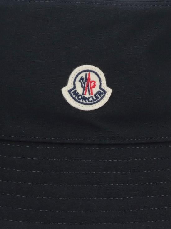  몽클레어 모자 몽클레르 로고 버킷햇 베이지 - MONCLER