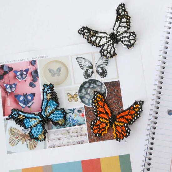  포스테리 이어링 포스터리 버터플라이 화이트 엠베라 귀걸이 - FOSTERIE