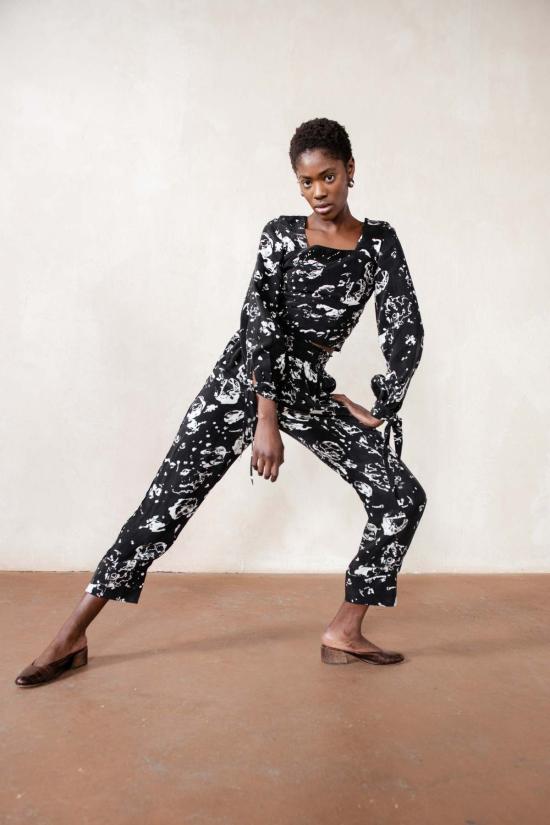  마리아 스탠리 스트레이트 팬츠 켈러 트라우저 코스모스 - MARIA STANLEY