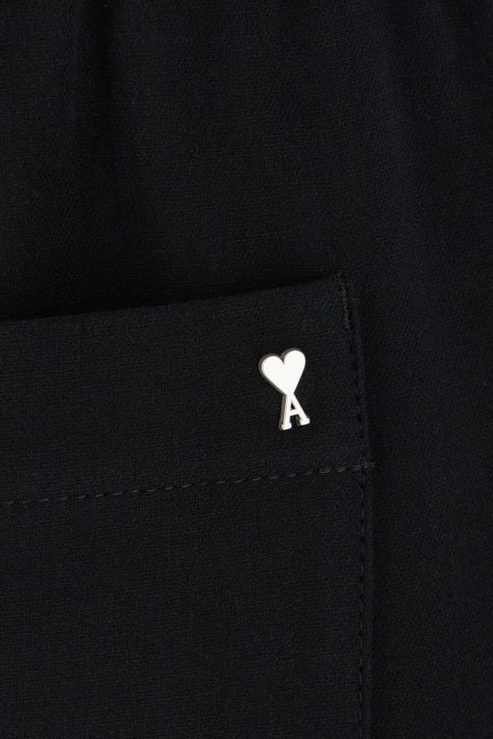  아미 스트레이트 팬츠 알렉상드르 마티우시 코튼  블랙 - AMI
