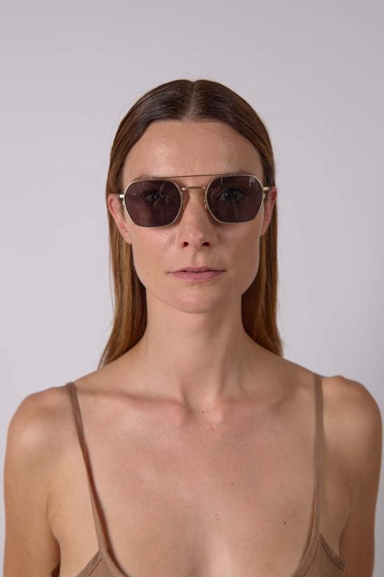  크랩 아이웨어 안경 재즈 사파리 선글라스 브러시드 골드 - CRAP EYEWEAR