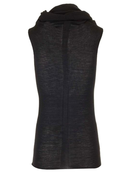  릭 오웬스 터틀넥 울 저지 탑 블랙 - RICK OWENS