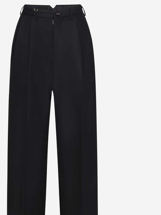  마르지엘라 스트레이트 팬츠 메종  블랙 팬츠 - MAISON MARGIELA