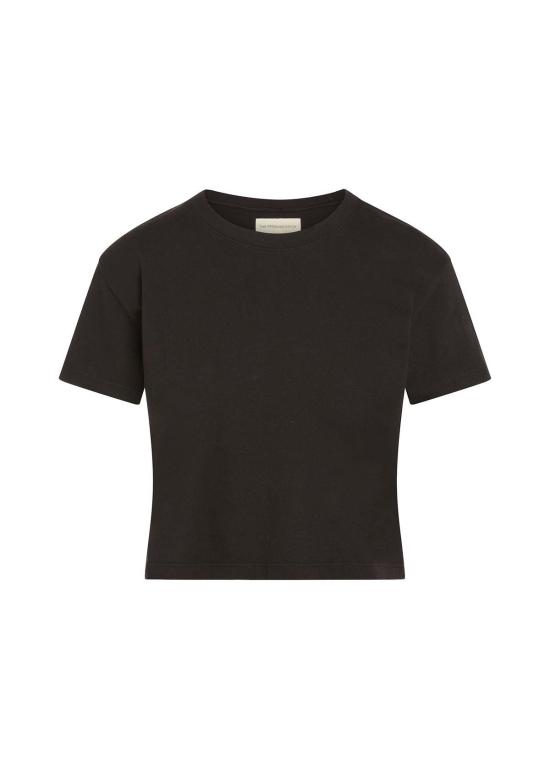  더 스탠다드 스티치 민소매 티셔츠 스탠다드 스티치 크롭탑 블랙 - THE STANDARD STITCH