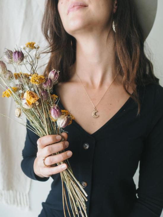  Serpentine jewelry 목걸이/팬던트 서펜타인 주얼리 주조 플로럴 문 참 목걸이