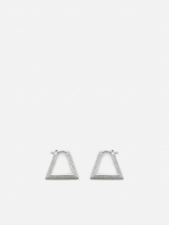  보테가베네타 이어링 보테가 베네타 큐빅 지르코니아 스털링 실버 귀걸이 - BOTTEGA VENETA