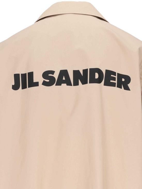  질샌더 트렌치 코트 질 샌더 로고  베이지 - JIL SANDER
