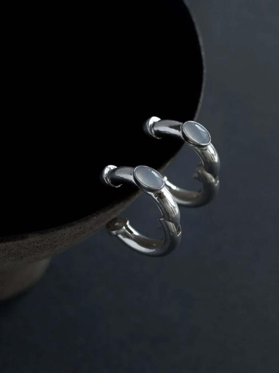  만시 이어링 Maancy 데이 앤 나이트 리버서블 후프 - MAANCY