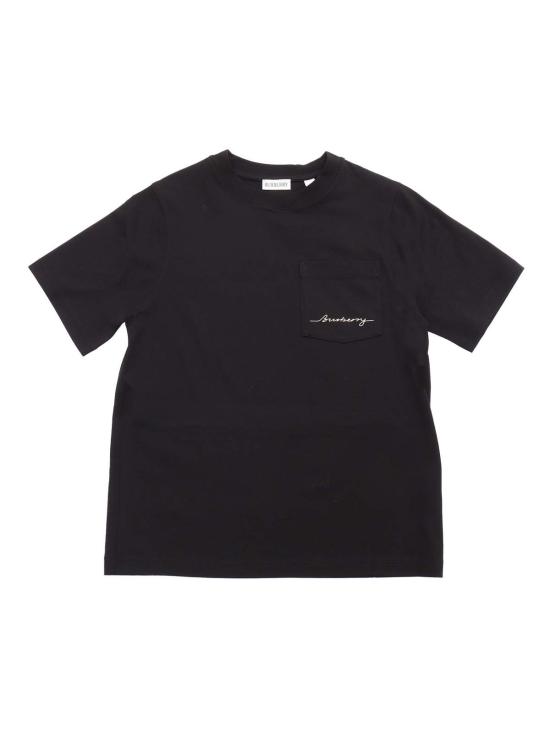  [키즈] 버버리 트레이닝 상의 아동용  티셔츠 블랙
