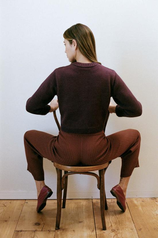  마리아 스탠리 스트레이트 팬츠 리브드 갤로 팬츠 - MARIA STANLEY