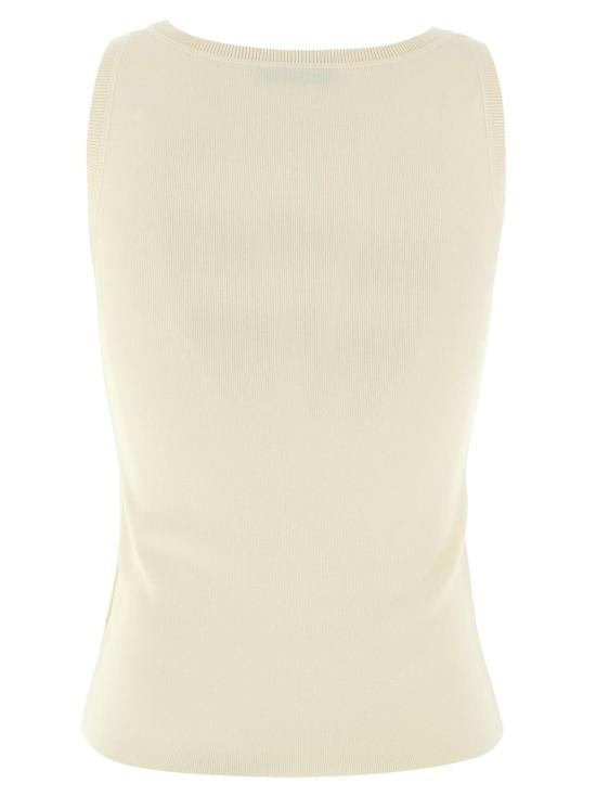  막스마라 블라우스 막스 마라 펜톨라 탑 화이트 - MAX MARA