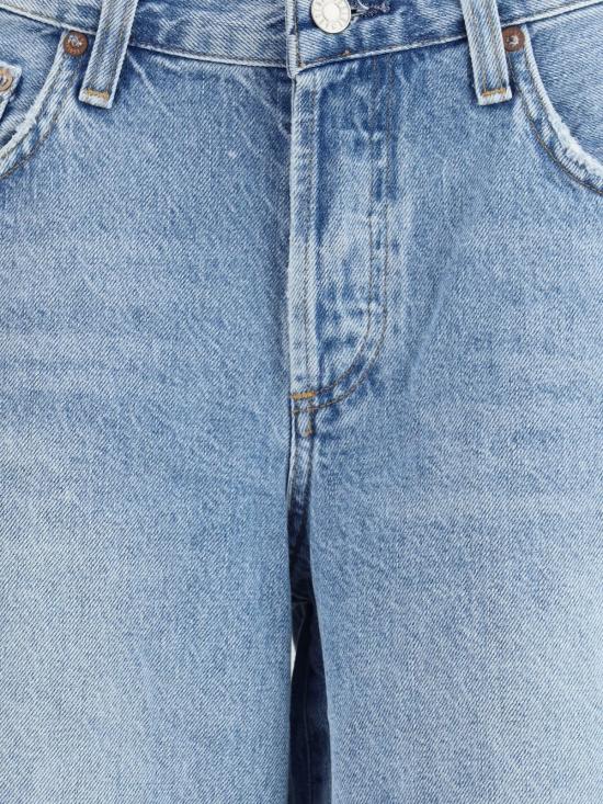  에이골디 데님 숏팬츠 아골드 배기 데님 반바지 블루 - AGOLDE