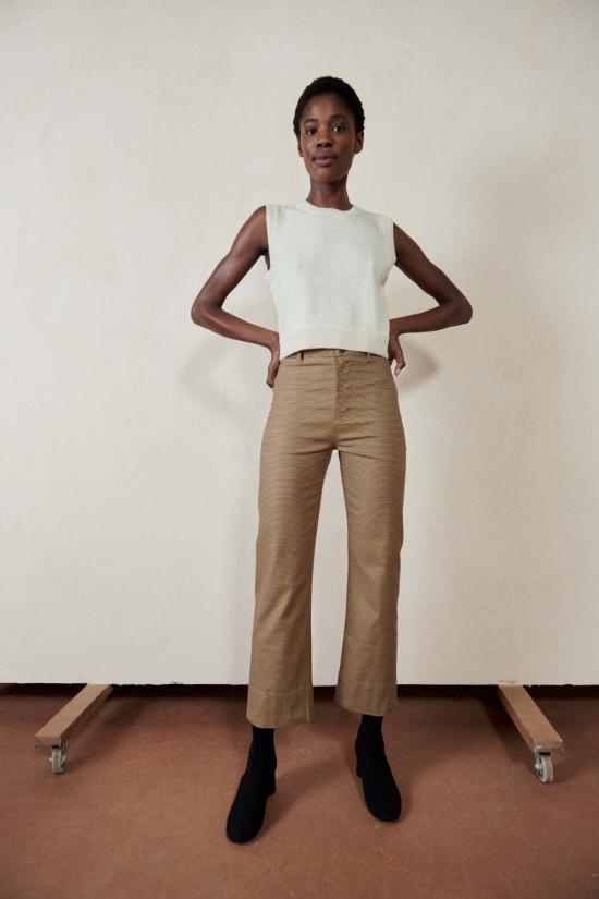  마리아 스탠리 스트레이트 팬츠 루나 팬츠 2.0 하운드투스 팬츠 - MARIA STANLEY